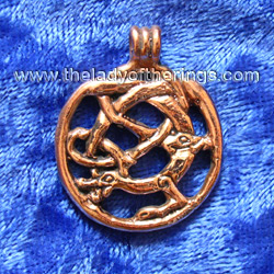 pendentif dragon runique viking