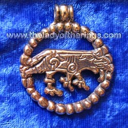 Hunnestad Wolf viking pendant