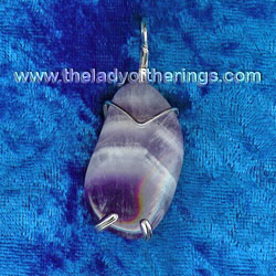 Wrapped Amethyst pendant