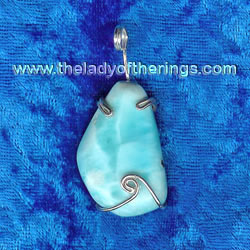 Larimar pendant