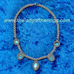 labradorite chainmail necklace